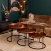 Salontafel set Clive Koper Aluminium 70 cm - Image 1