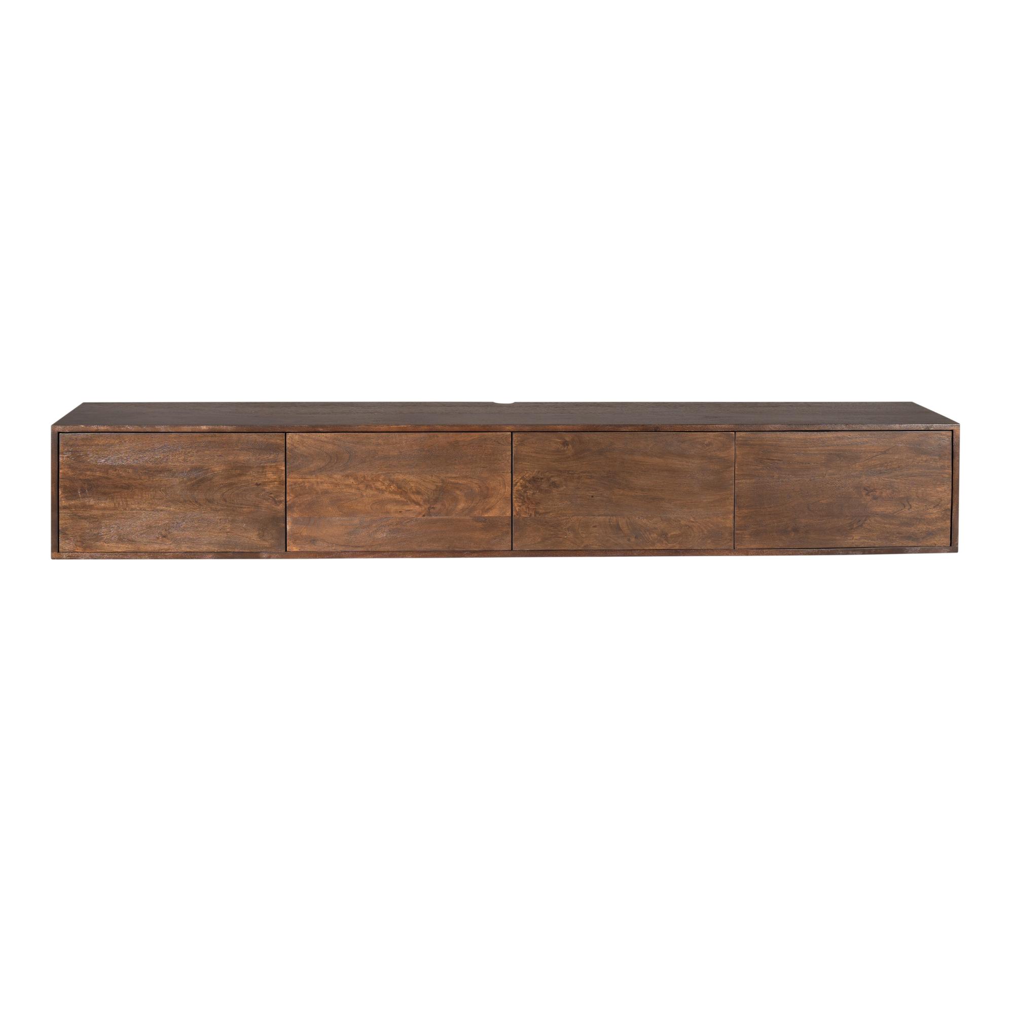 Zwevend tv meubel Vision Bruin Mangohout 240 cm - Image 6