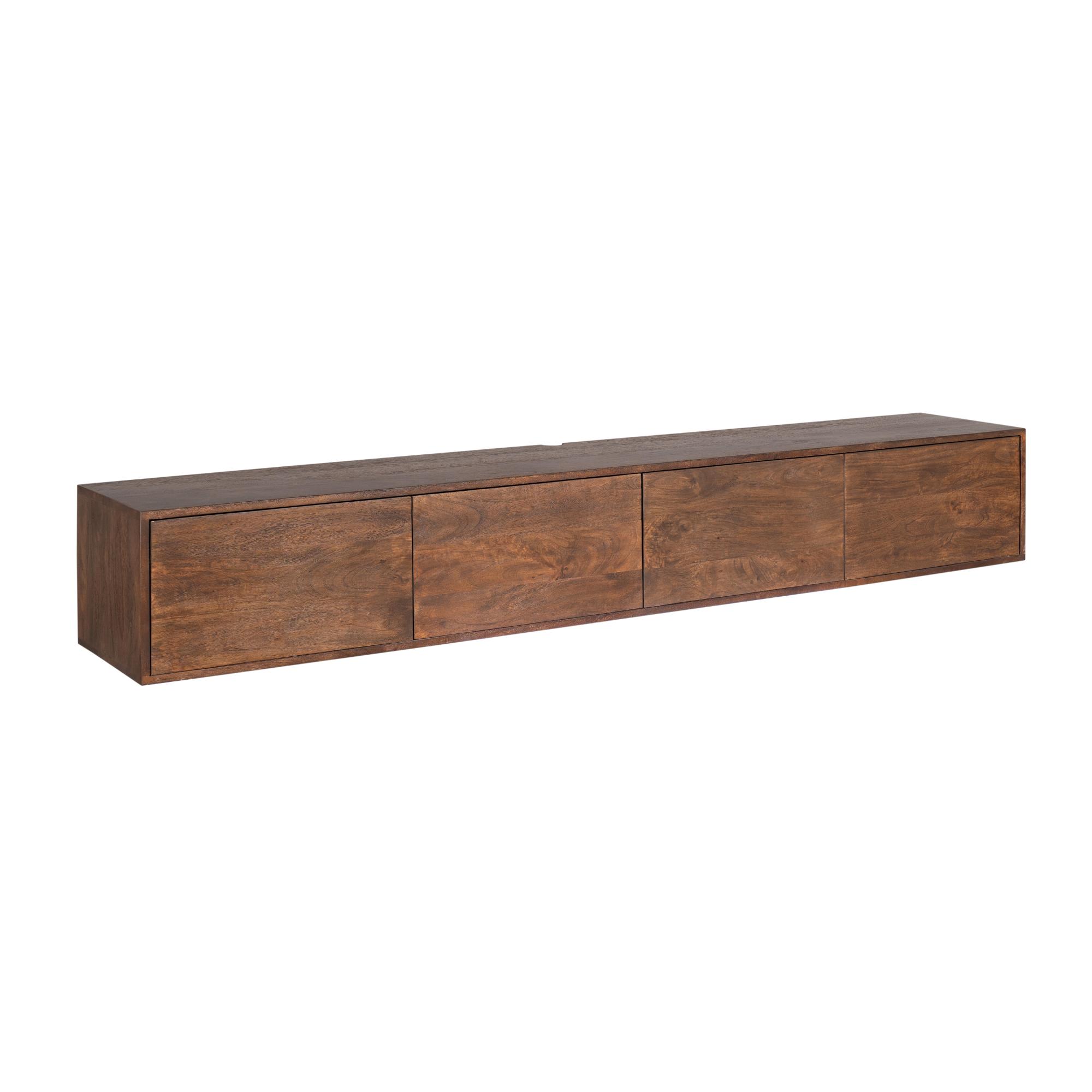 Zwevend tv meubel Vision Bruin Mangohout 240 cm - Image 7