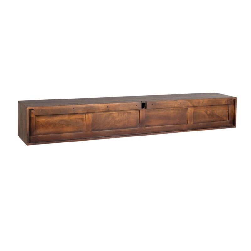 Zwevend tv meubel Vision Bruin Mangohout 240 cm - Image 9