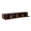 STF-2839_9 Zwevend tv meubel Vision Bruin Mangohout 240 cm - Image 10