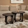 STF-9075_3 Bijzettafel Milou Zwart Mangohout 60 cm - Image 4