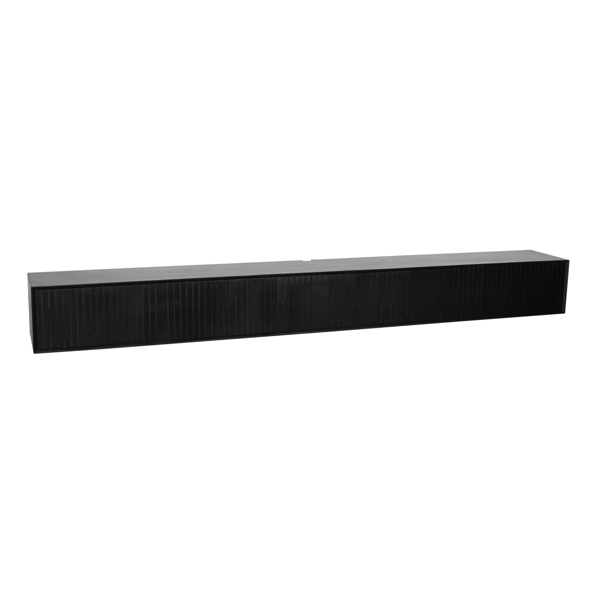 STF-7311_5 Zwevend tv meubel Madison Zwart Mangohout 280 cm - Image 6