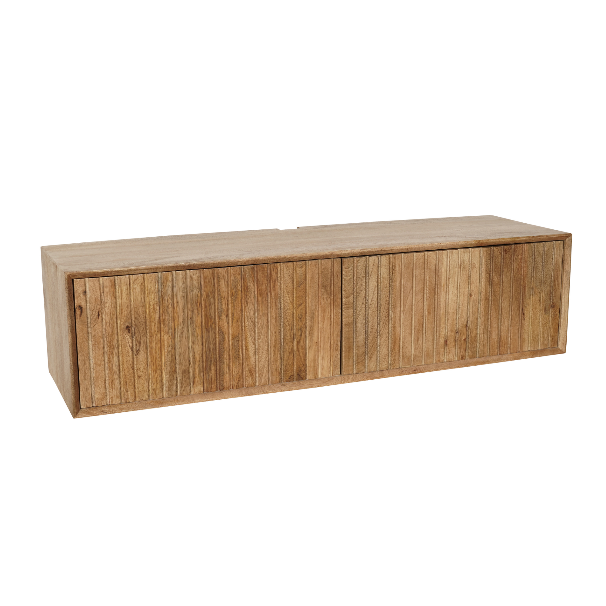 Zwevend tv meubel Madison Naturel Mangohout 120 cm - Image 6