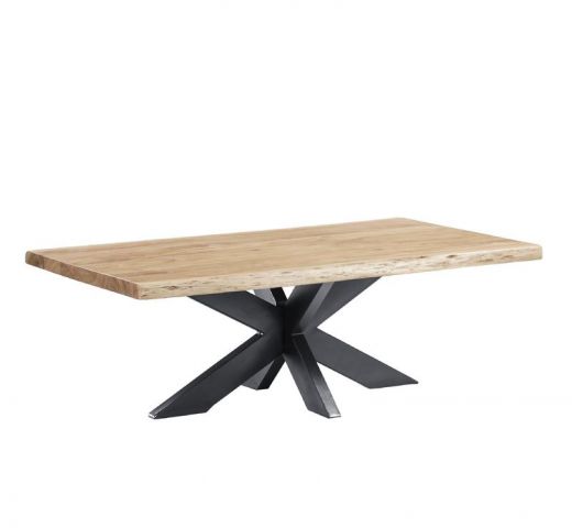 Boomstam salontafel Live Edge Naturel Mangohout 120 cm - Image 2