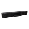STF-8524_1 Zwevend tv meubel New York Zwart Mangohout 280 cm - Image 2