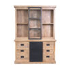 STF-510_1 Vitrinekast Noa Naturel Mangohout 160 cm - Image 2
