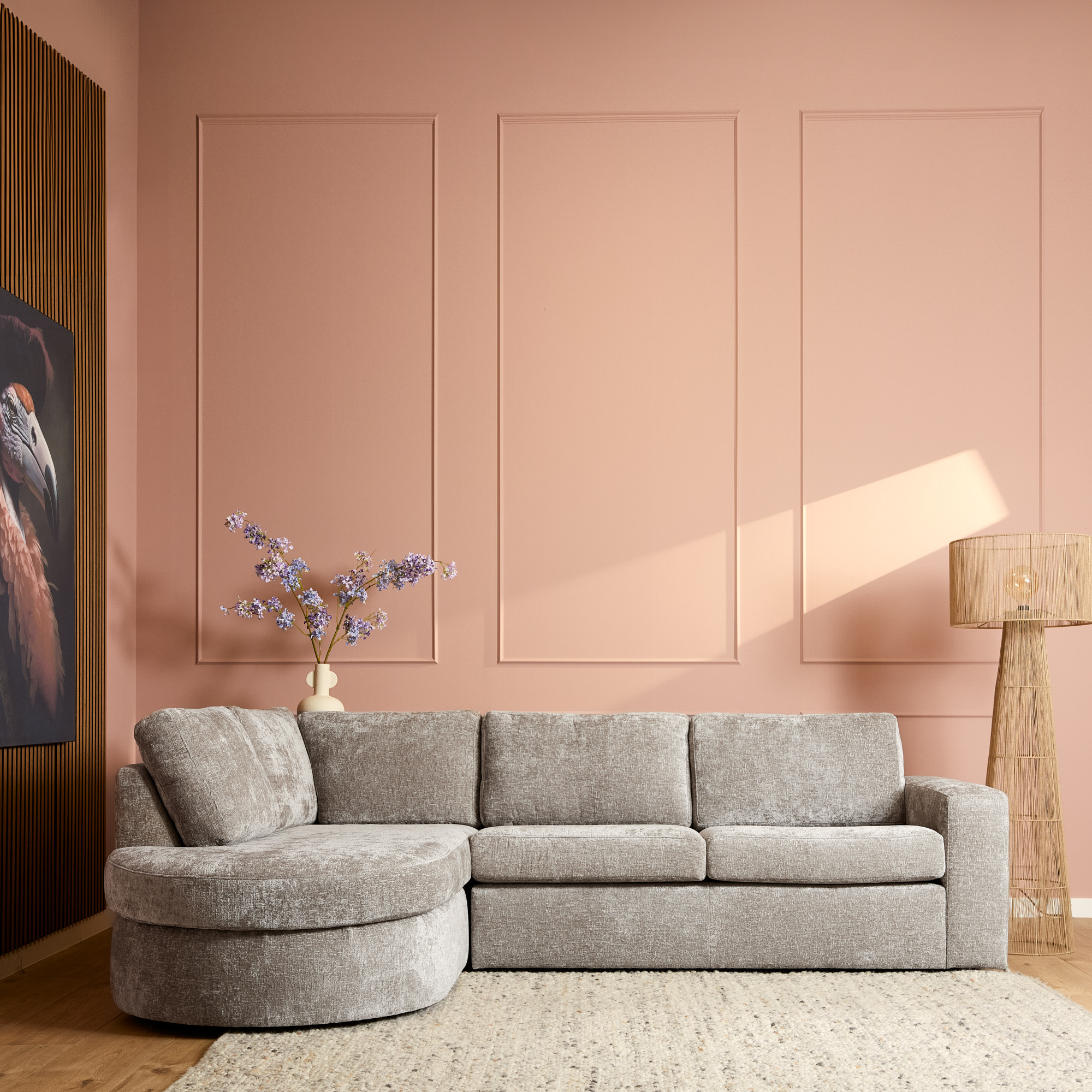 MySofa Alma Hoekbank Greige Divan Links+2,5 zits - Image 1