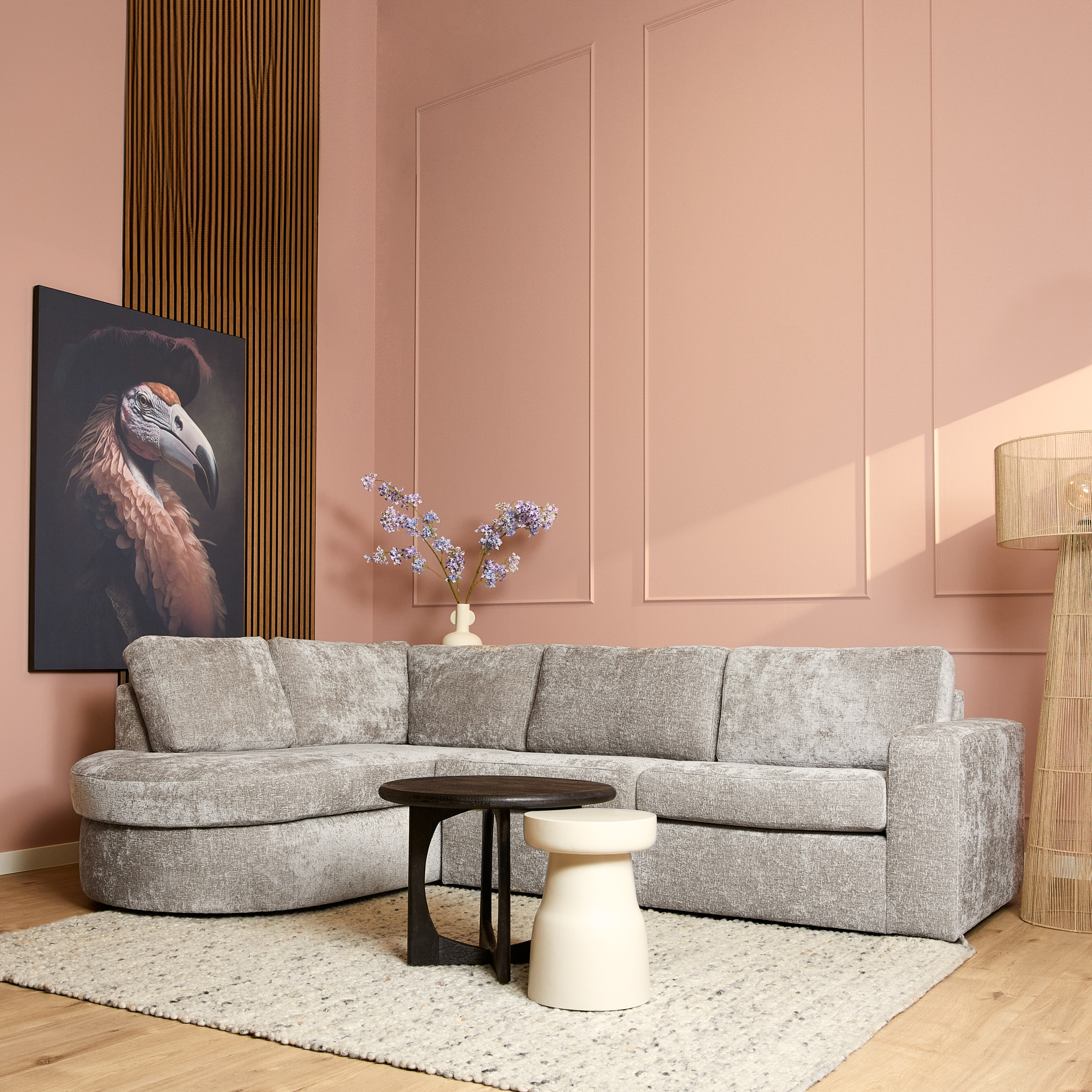 MySofa Alma Hoekbank Greige Divan Links+2,5 zits - Image 2