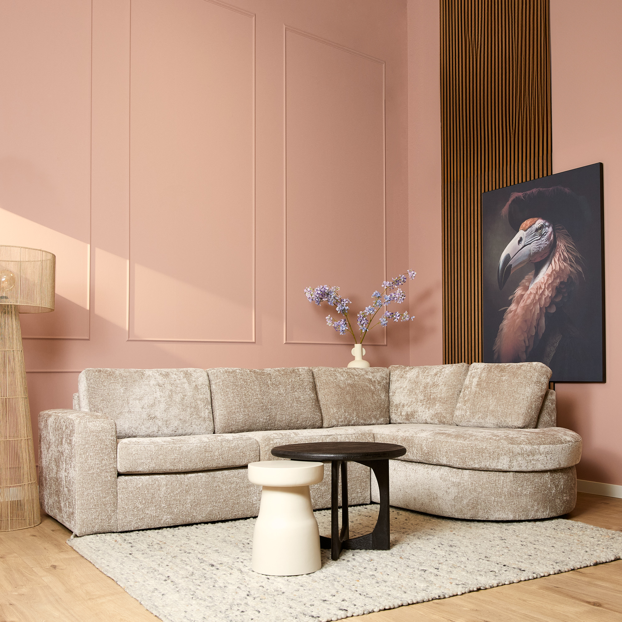 MySofa Alma Hoekbank Greige Divan Links+2,5 zits - Image 8
