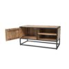 STF-3116_3 Tv meubel Dakota Naturel Mangohout 100 cm - Image 4