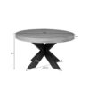 STF-3115_4 Ronde salontafel Dakota Naturel Mangohout 80 cm - Image 5