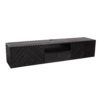 STF-8520_5 Zwevend tv meubel New York Zwart Mangohout 160 cm - Image 6