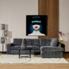 MySofa Teddy Hoekbank Antraciet 2,5 zits+Divan Rechts - Image 1