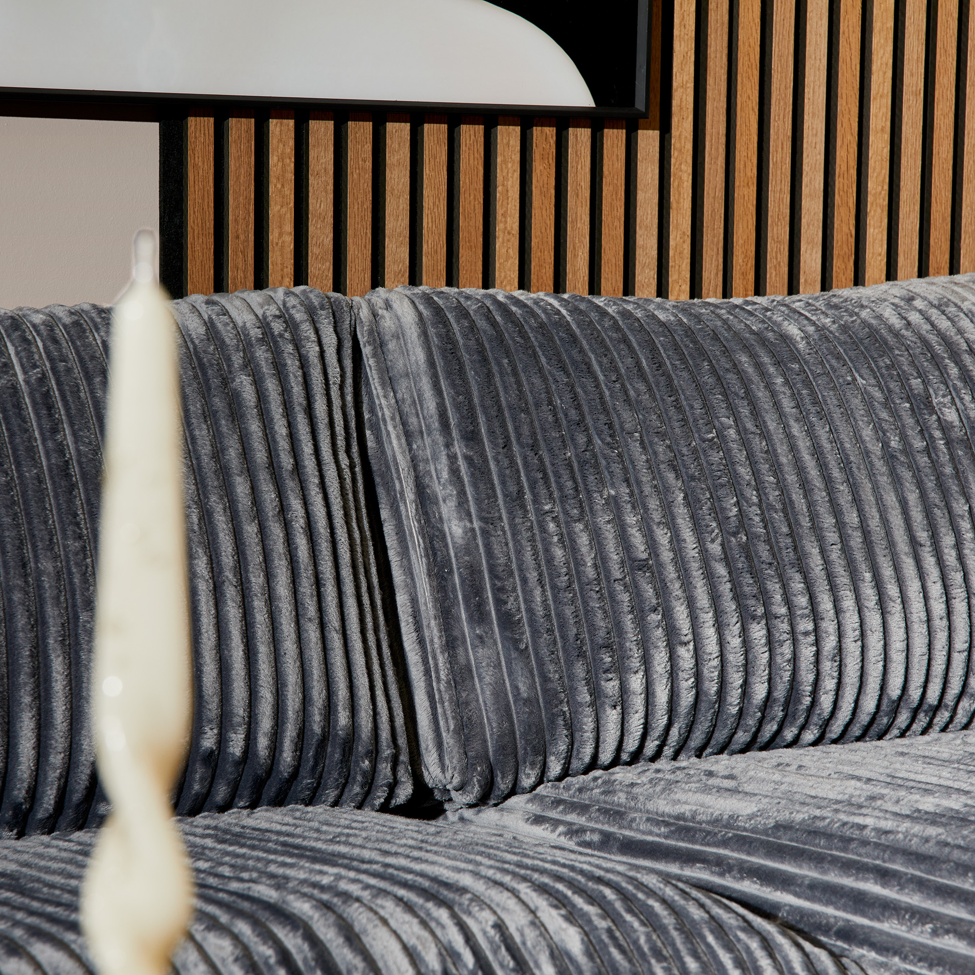 MySofa Teddy Hoekbank Antraciet 2,5 zits+Divan Rechts - Image 2