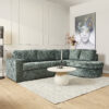 MYS-2001_1 MySofa Alma Hoekbank Groen 2,5 zits+Divan Rechts - Image 2