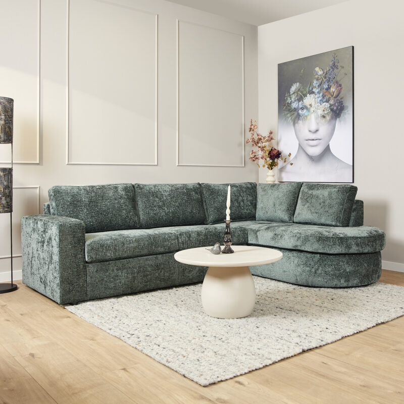 MySofa Alma Hoekbank Groen 2,5 zits+Divan Rechts - Image 2