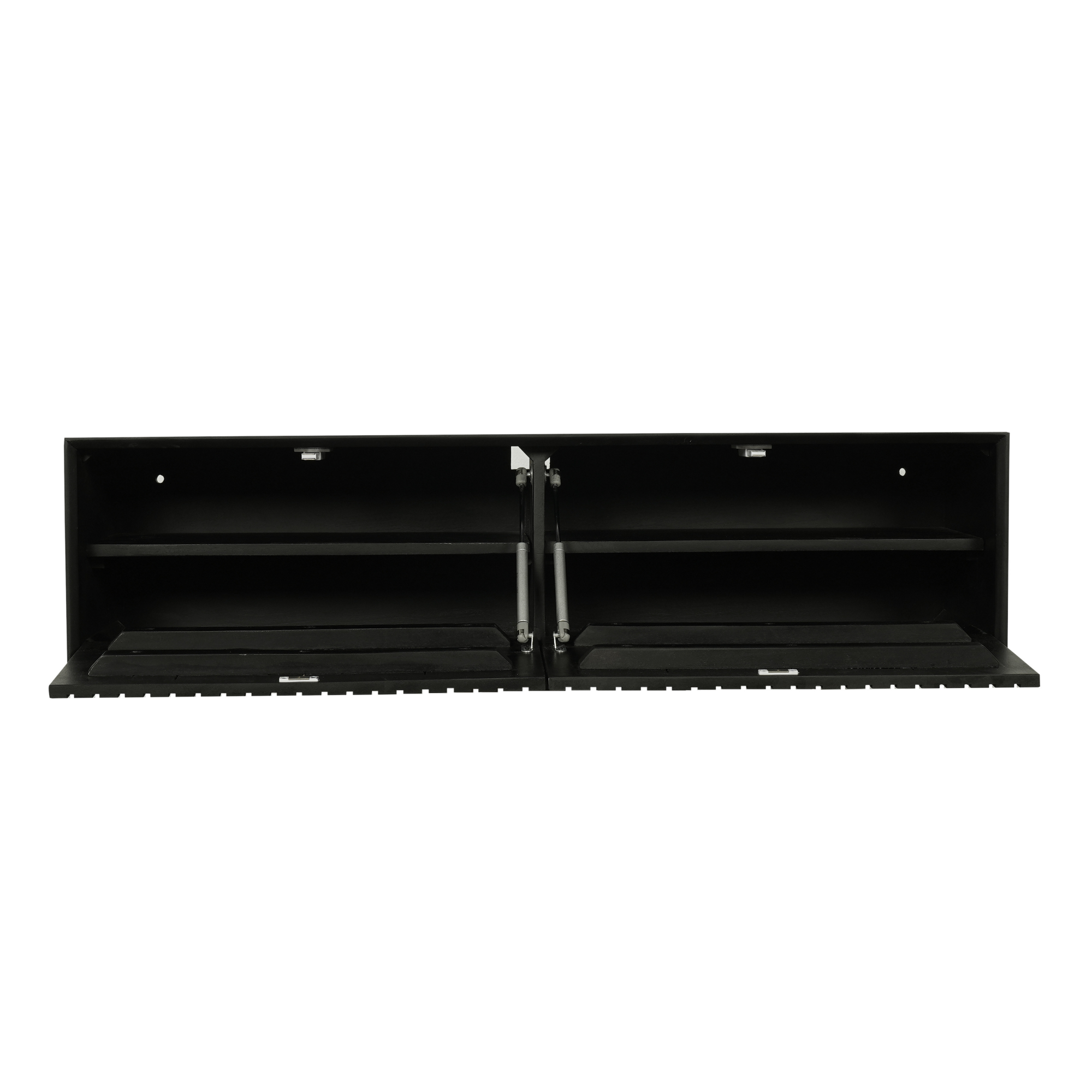 Zwevend tv meubel Madison Zwart Mangohout 120 cm - Image 8
