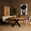 Ronde eettafel Dakota Naturel Mangohout 150 cm - Image 1