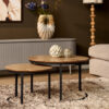 Salontafel set Otik Naturel Eikenhout 70 cm - Image 1