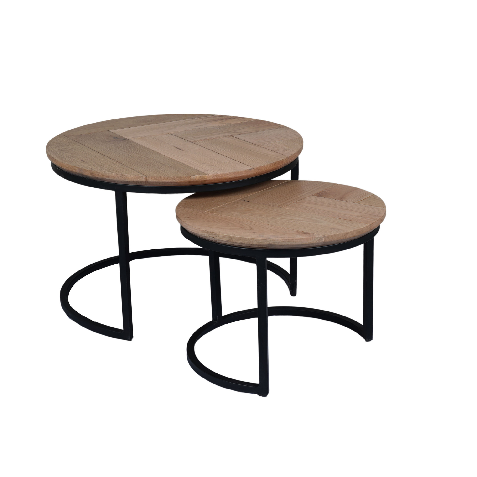 STF-3971_5 Salontafel set Otik Naturel Eikenhout 70 cm - Image 6