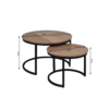 STF-3971_9 Salontafel set Otik Naturel Eikenhout 70 cm - Image 10