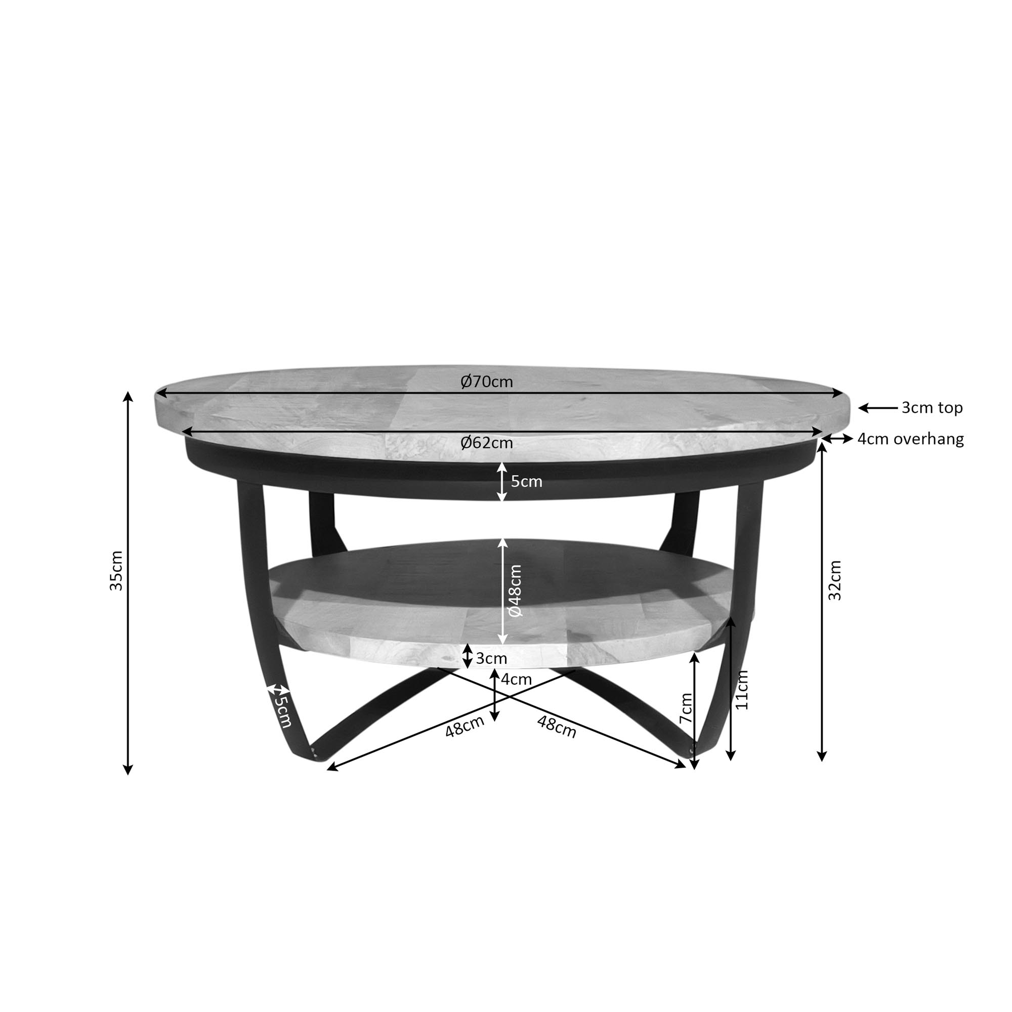 STF-3042_3 Salontafel Paras Naturel Mangohout 70 cm - Image 4