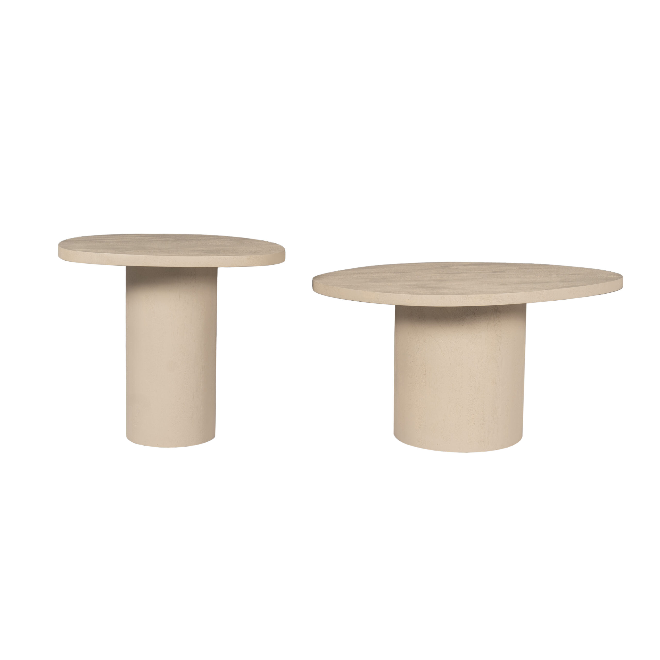 Salontafel set Mirre Zand Mangohout 70 cm - Image 2