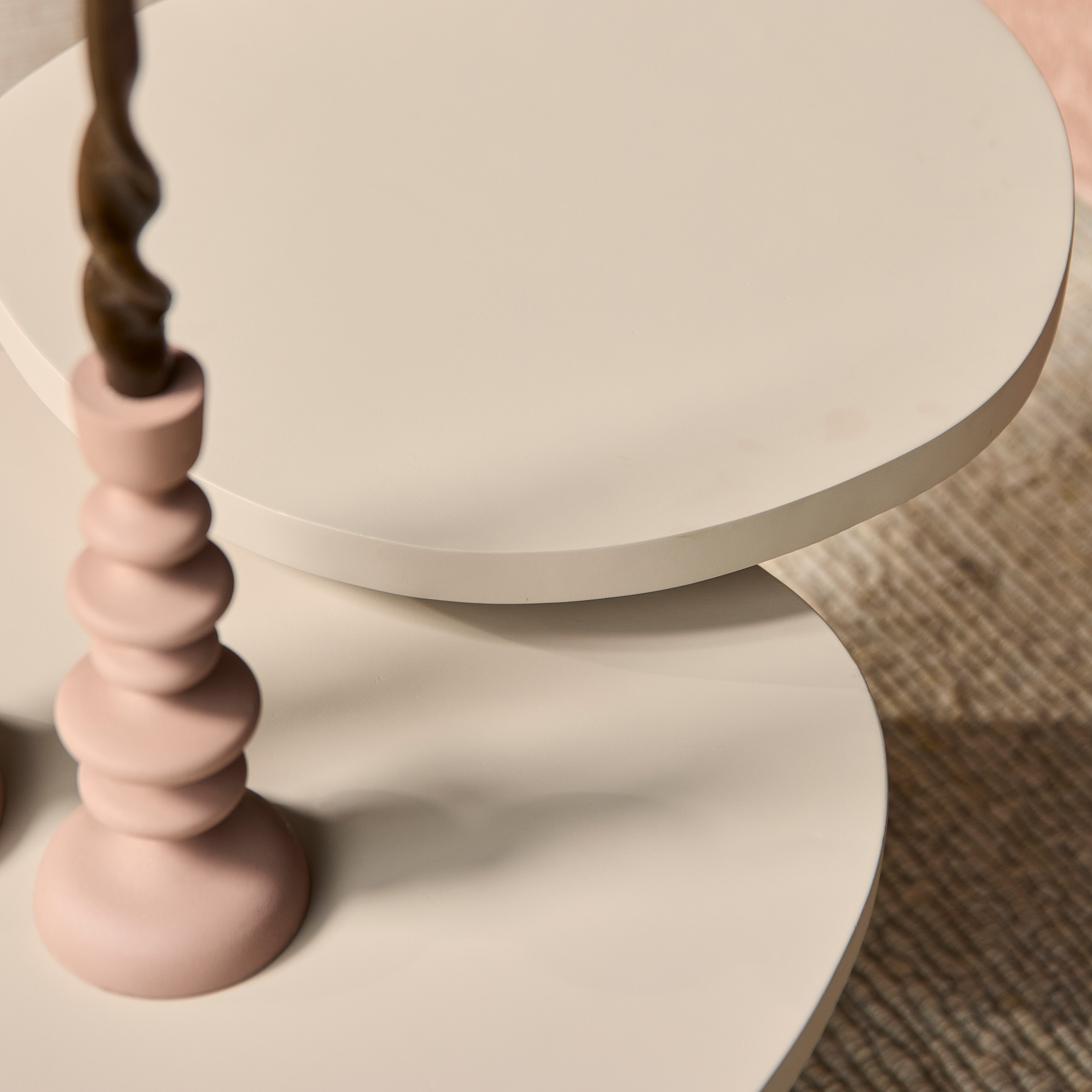 Salontafel set Mirre Zand Mangohout 70 cm - Image 14
