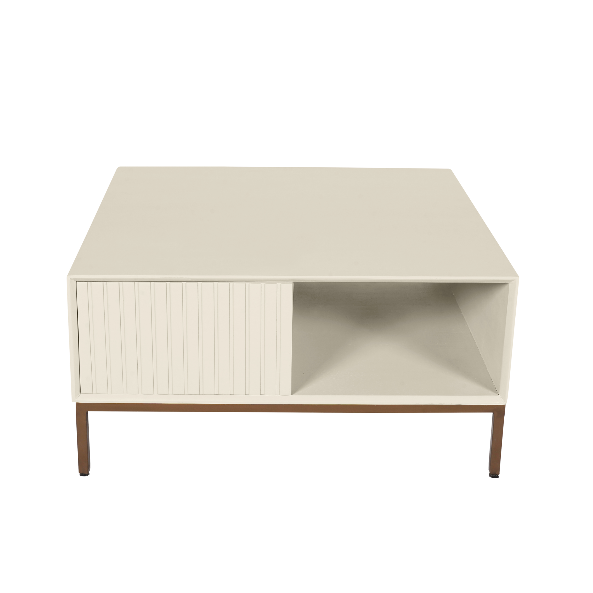 Vierkante salontafel Madison Zand Mangohout 80 cm - Image 13