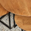 STF-3519_9 Ronde salontafel set Richwood Naturel Mangohout 70 cm - Image 10