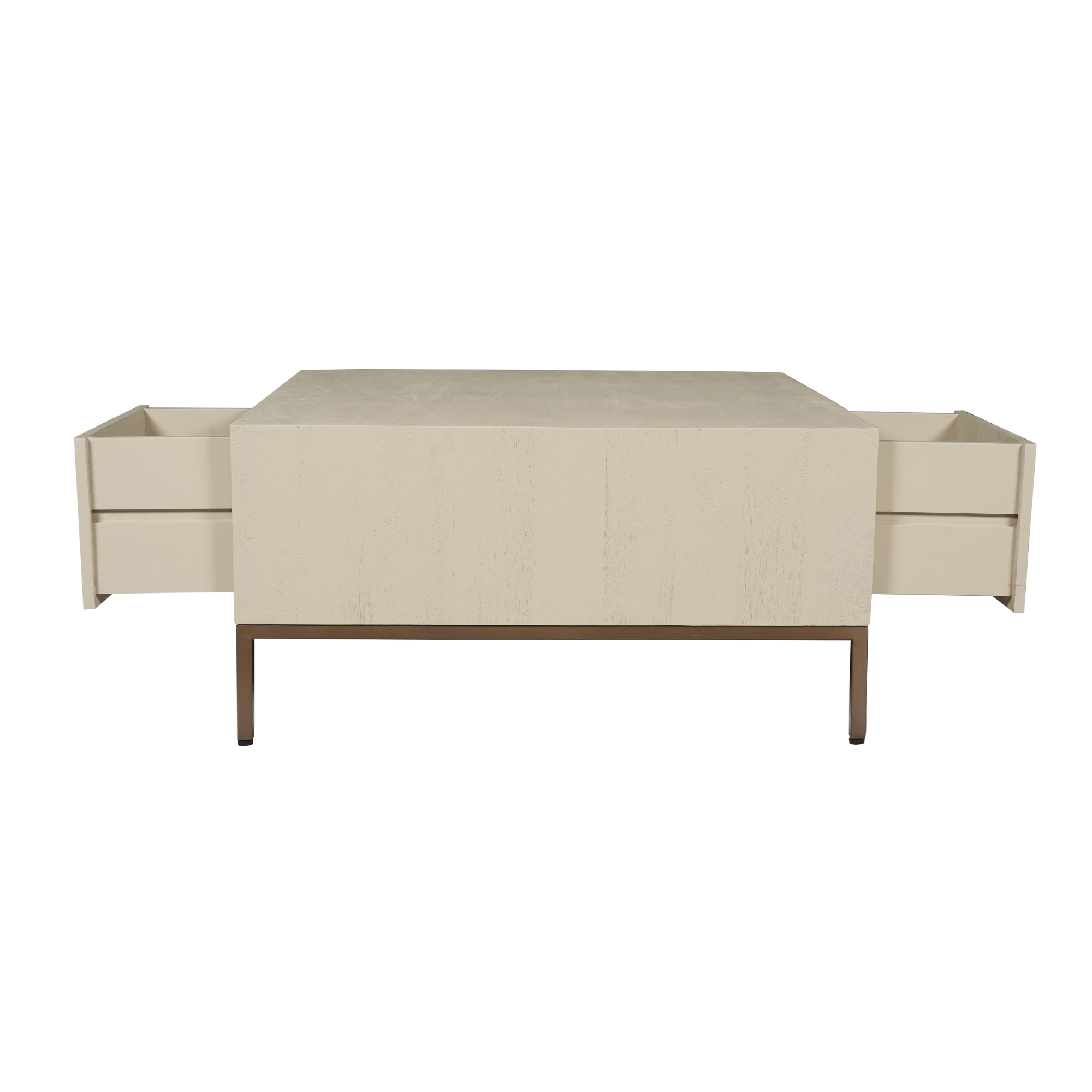 Vierkante salontafel Madison Zand Mangohout 80 cm - Image 9