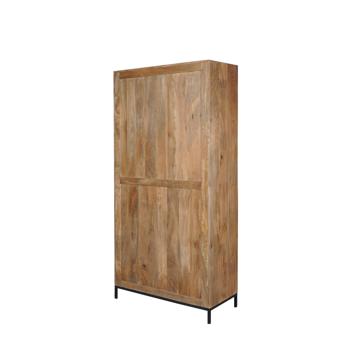 Vitrinekast RichWood Naturel Mangohout 100 cm - Image 7