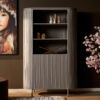 STF-2912_1 Wandkast Solana Taupe Mangohout 115 cm - Image 2