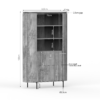 STF-2912_9 Wandkast Solana Taupe Mangohout 115 cm - Image 10