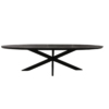 STF-1511_5 Ovale eettafel Brandy Zwart Mangohout 210 cm - Image 6