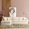 MYS-6000_1 MySofa Teddy Hoekbank Beige Divan Links+2,5 zits - Image 2