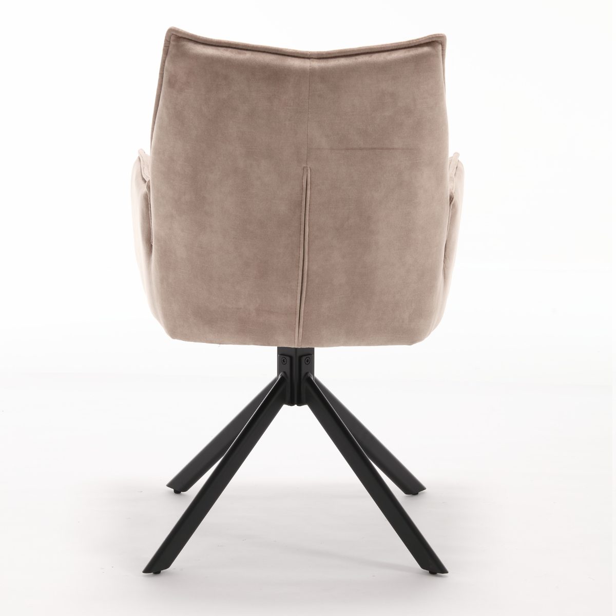 Draaibare eetkamerstoel Dani Beige Velvet - Image 8