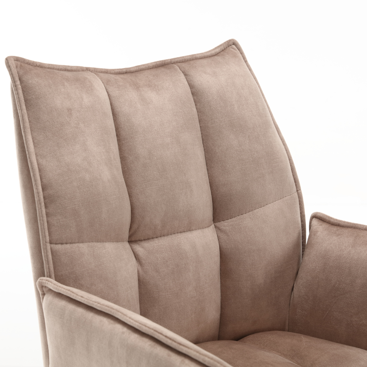 Draaibare eetkamerstoel Dani Beige Velvet - Image 10