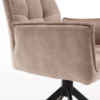 STF-9899_11 Draaibare eetkamerstoel Dani Beige Velvet - Image 12