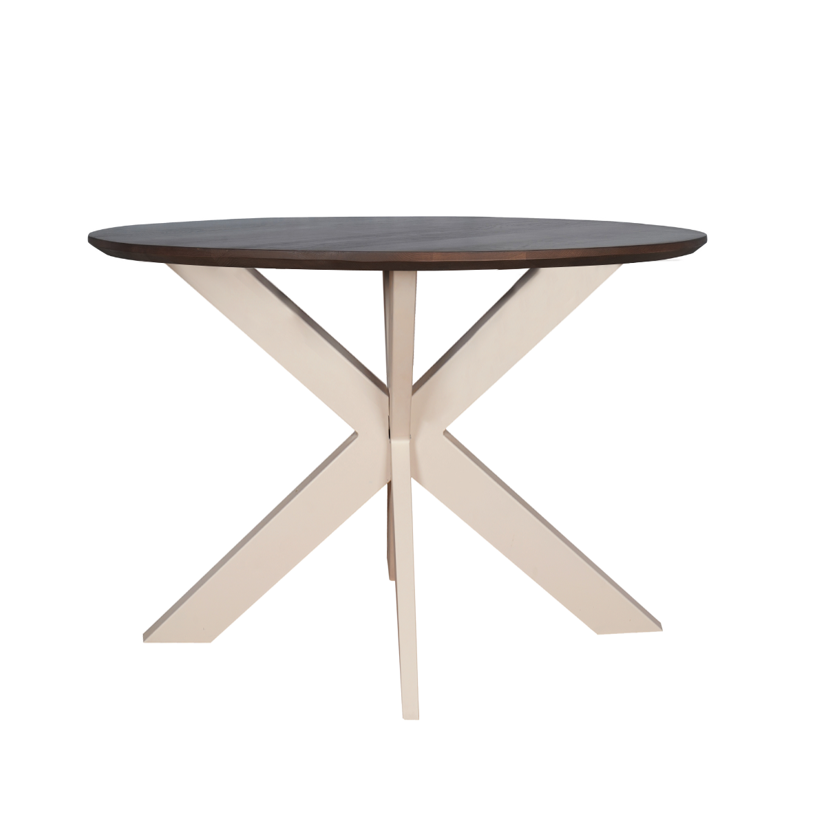 Ronde eettafel Madison Walnoot Poot Zand Mangohout 150 cm - Image 1