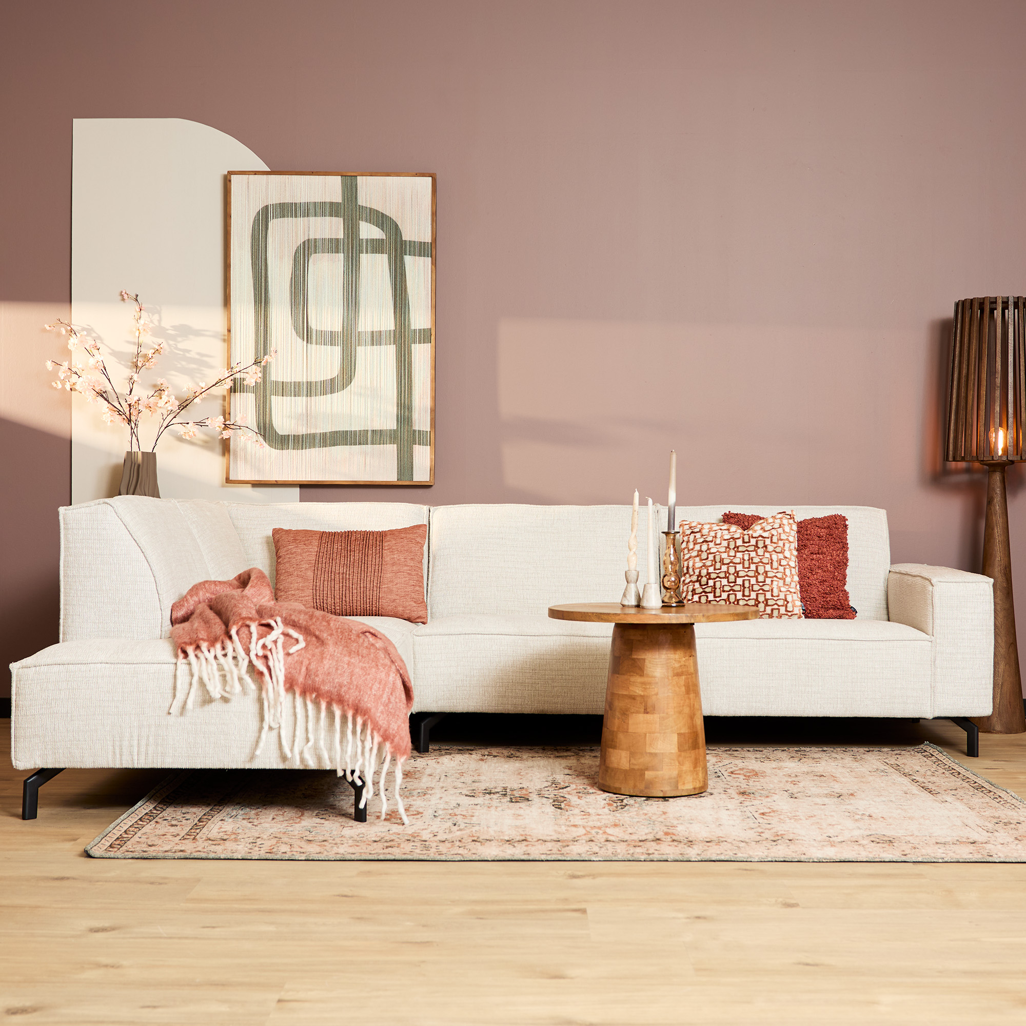 MySofa Floris Hoekbank Baltimore Beige Divan Links+2,5 zits - Image 1