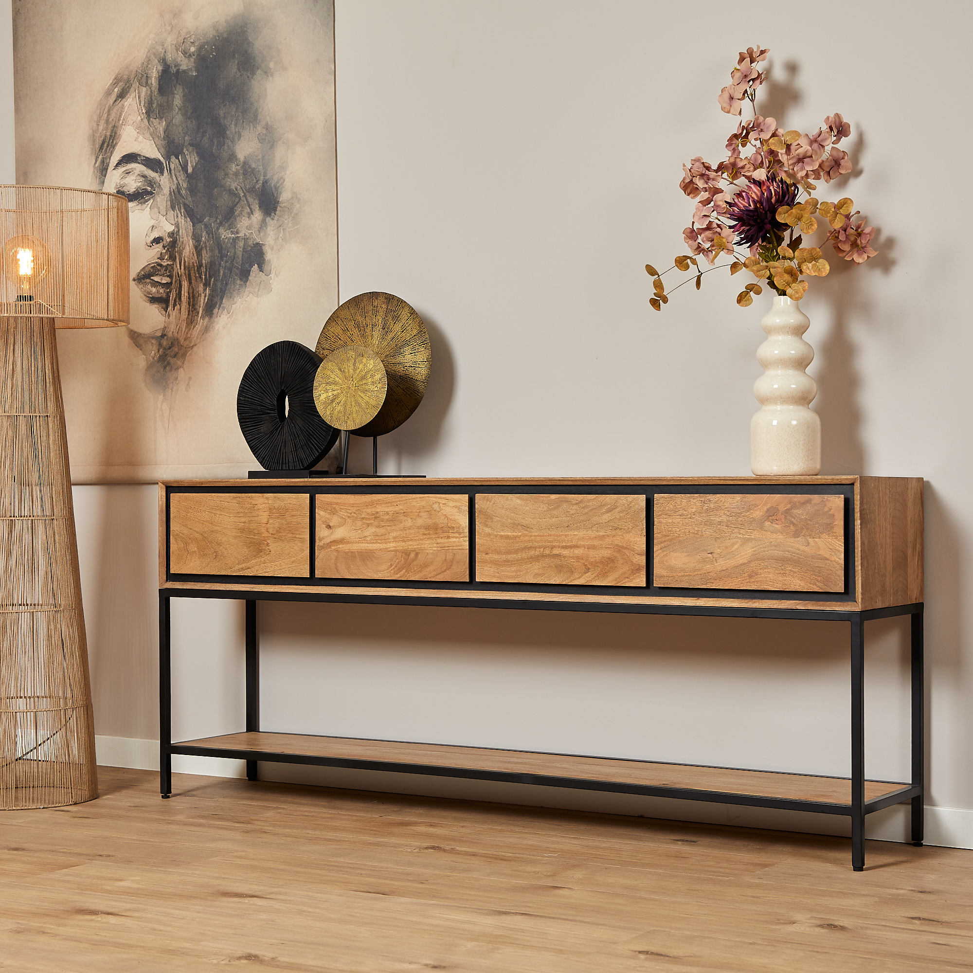 Sidetable RichWood Naturel Mangohout 180 cm - Image 10