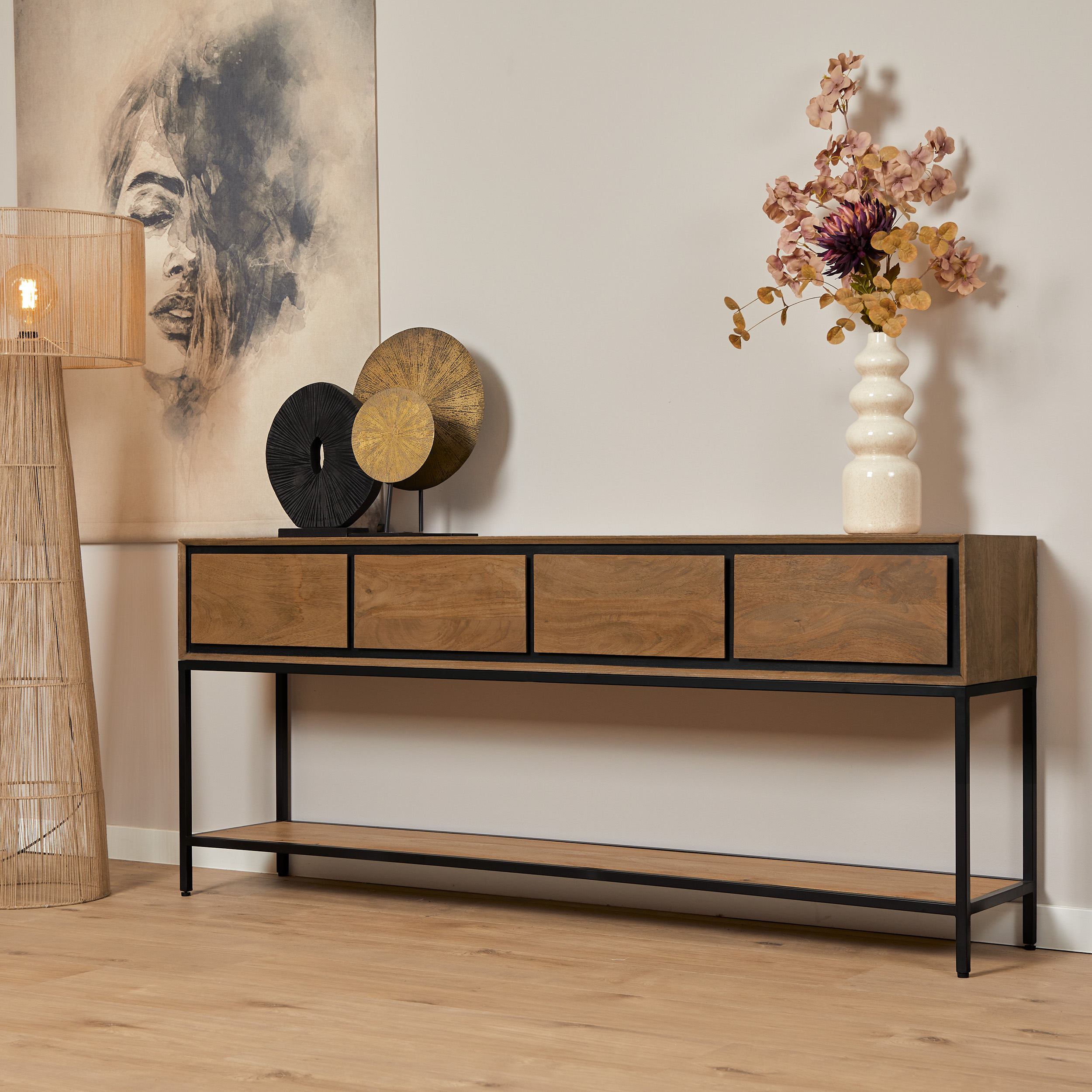 Sidetable RichWood Naturel Mangohout 180 cm - Image 13