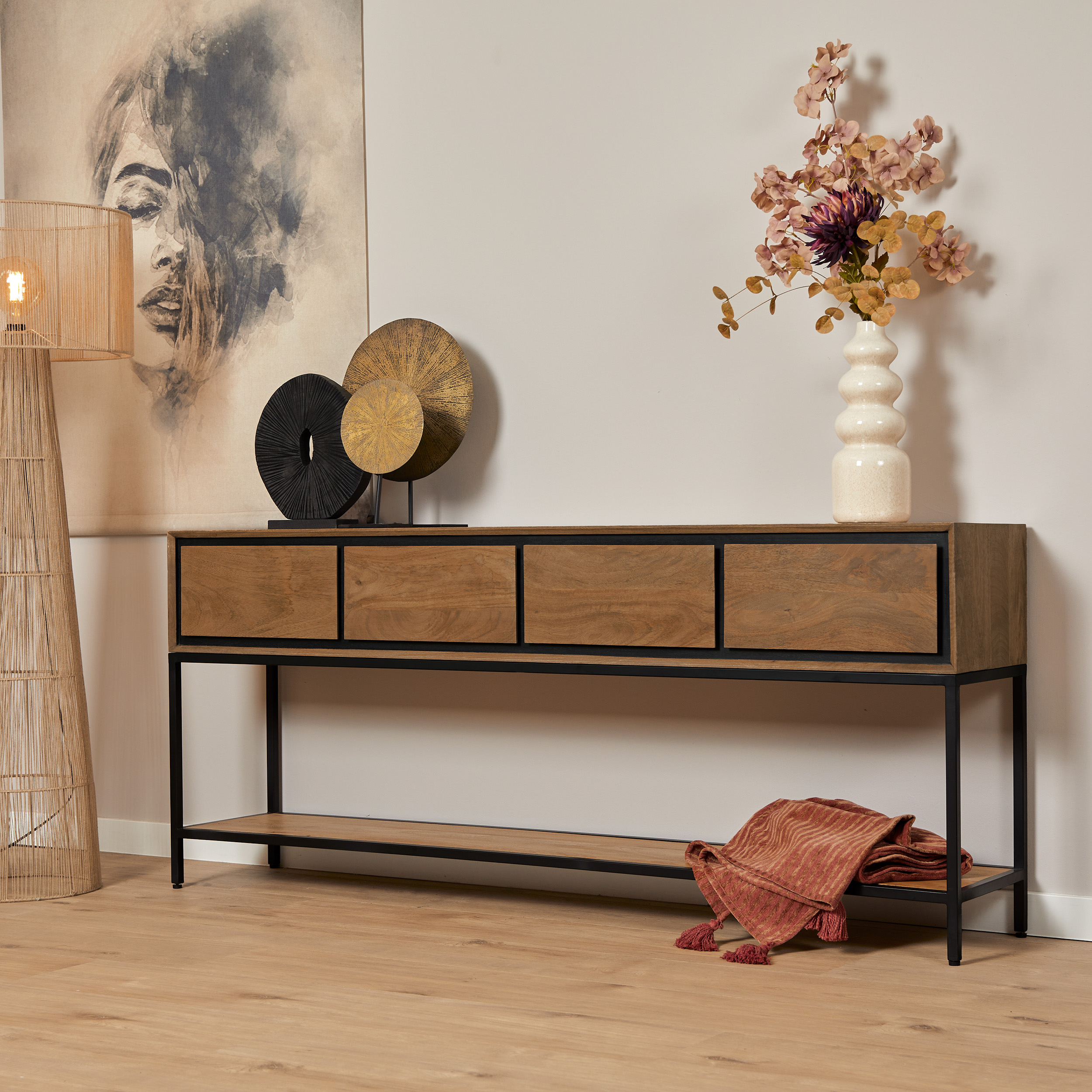 Sidetable RichWood Naturel Mangohout 180 cm - Image 14