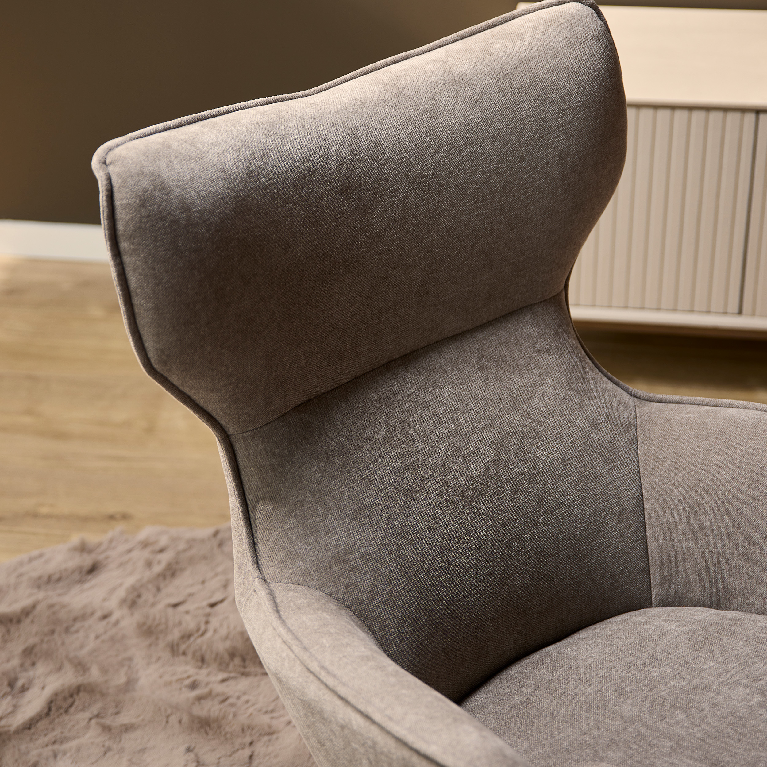 Draaibare fauteuil Julia Taupe - Image 2