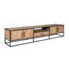 STF-3107_2 Tv meubel Dakota Naturel Mangohout 240 cm - Image 3