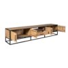 STF-3107_3 Tv meubel Dakota Naturel Mangohout 240 cm - Image 4