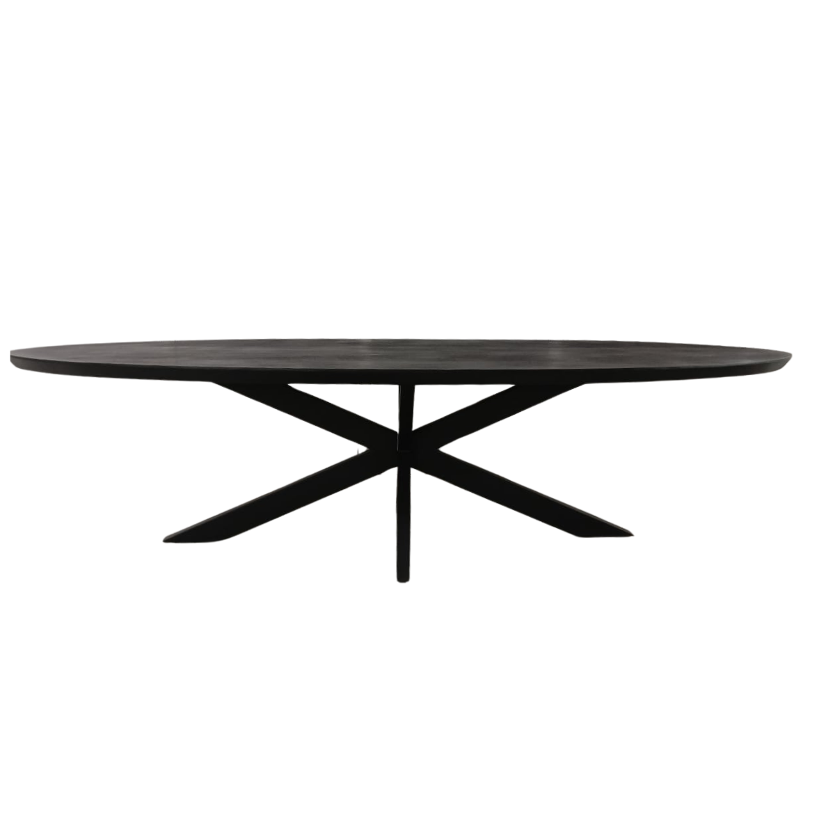 Ovale eettafel Brandy Zwart Mangohout 300 cm - Image 2