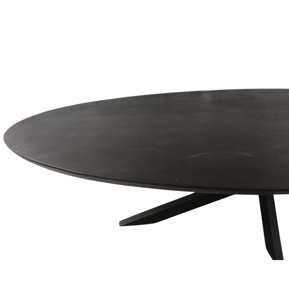 Ovale eettafel Brandy Zwart Mangohout 300 cm - Image 8